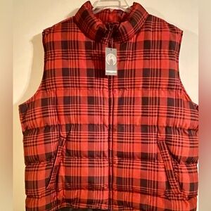 🔥Men, Puffer Vest. New w/ tags. Orange & Black. Weatherproof brand. Size XXL 🔥